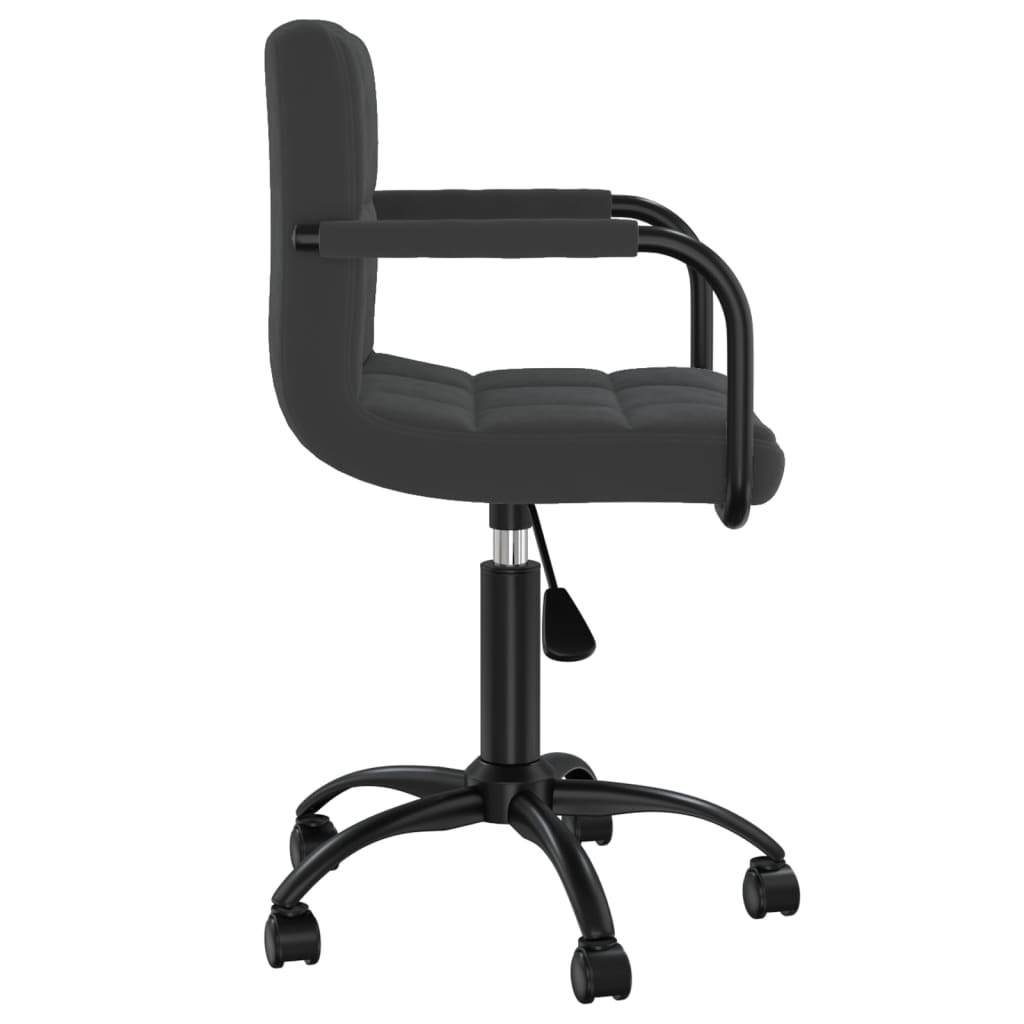 vidaXL Chaises de salle à manger pivotantes 2 pcs Noir Velours