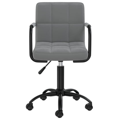 vidaXL Chaises de salle à manger 2 pcs Pivotantes Gris foncé Velours