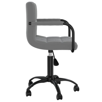 vidaXL Chaises de salle à manger 2 pcs Pivotantes Gris foncé Velours