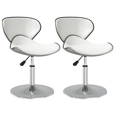 vidaXL Chaises de salle à manger 2 pcs Similicuir blanc
