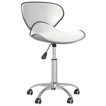vidaXL Chaises de salle à manger 2 pcs Pivotantes Blanc Similicuir