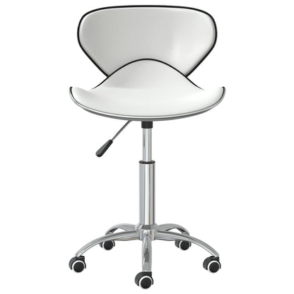 vidaXL Chaises de salle à manger 2 pcs Pivotantes Blanc Similicuir