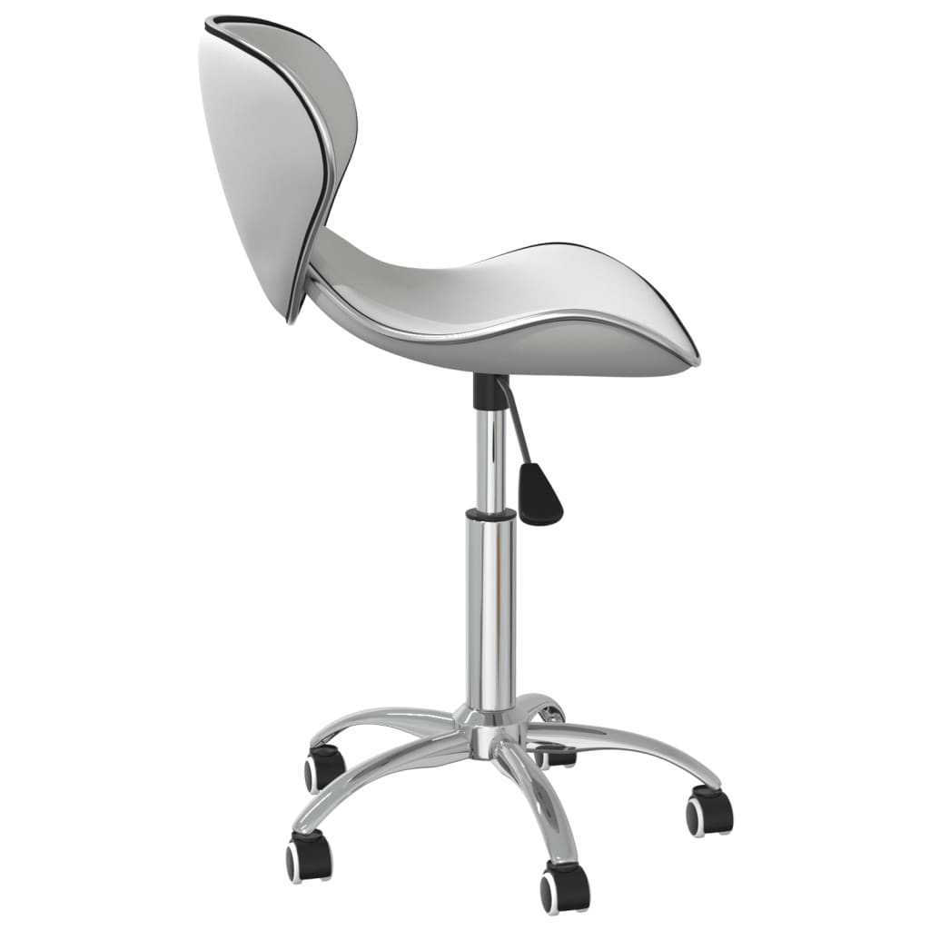 vidaXL Chaises de salle à manger 2 pcs Pivotantes Blanc Similicuir