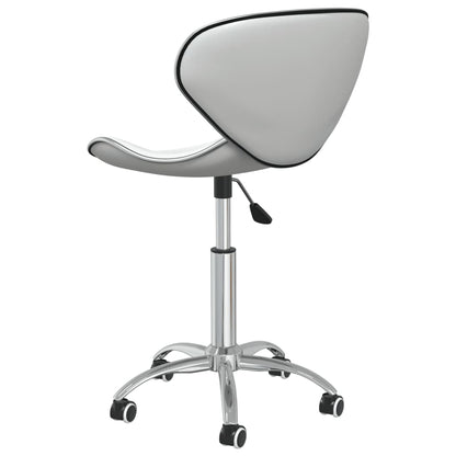 vidaXL Chaises de salle à manger 2 pcs Pivotantes Blanc Similicuir
