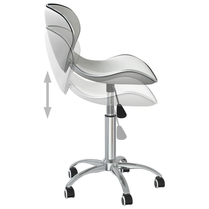vidaXL Chaises de salle à manger 2 pcs Pivotantes Blanc Similicuir