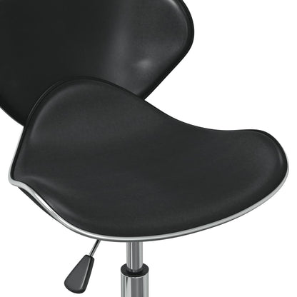 vidaXL Chaises de salle à manger 2 pcs Pivotantes Similicuir Noir