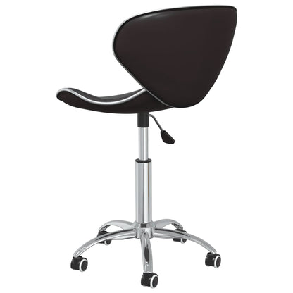 vidaXL Chaises de salle à manger pivotantes 2 pcs Similicuir Marron