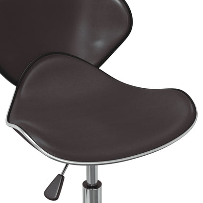 vidaXL Chaises de salle à manger pivotantes 2 pcs Similicuir Marron