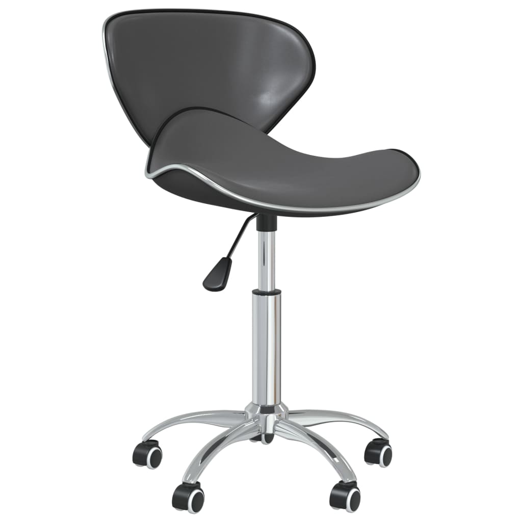 vidaXL Chaises de salle à manger 2 pcs Pivotantes Gris Similicuir