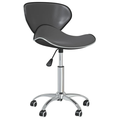 vidaXL Chaises de salle à manger 2 pcs Pivotantes Gris Similicuir