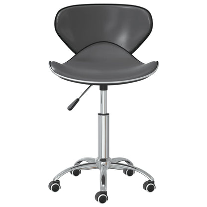 vidaXL Chaises de salle à manger 2 pcs Pivotantes Gris Similicuir