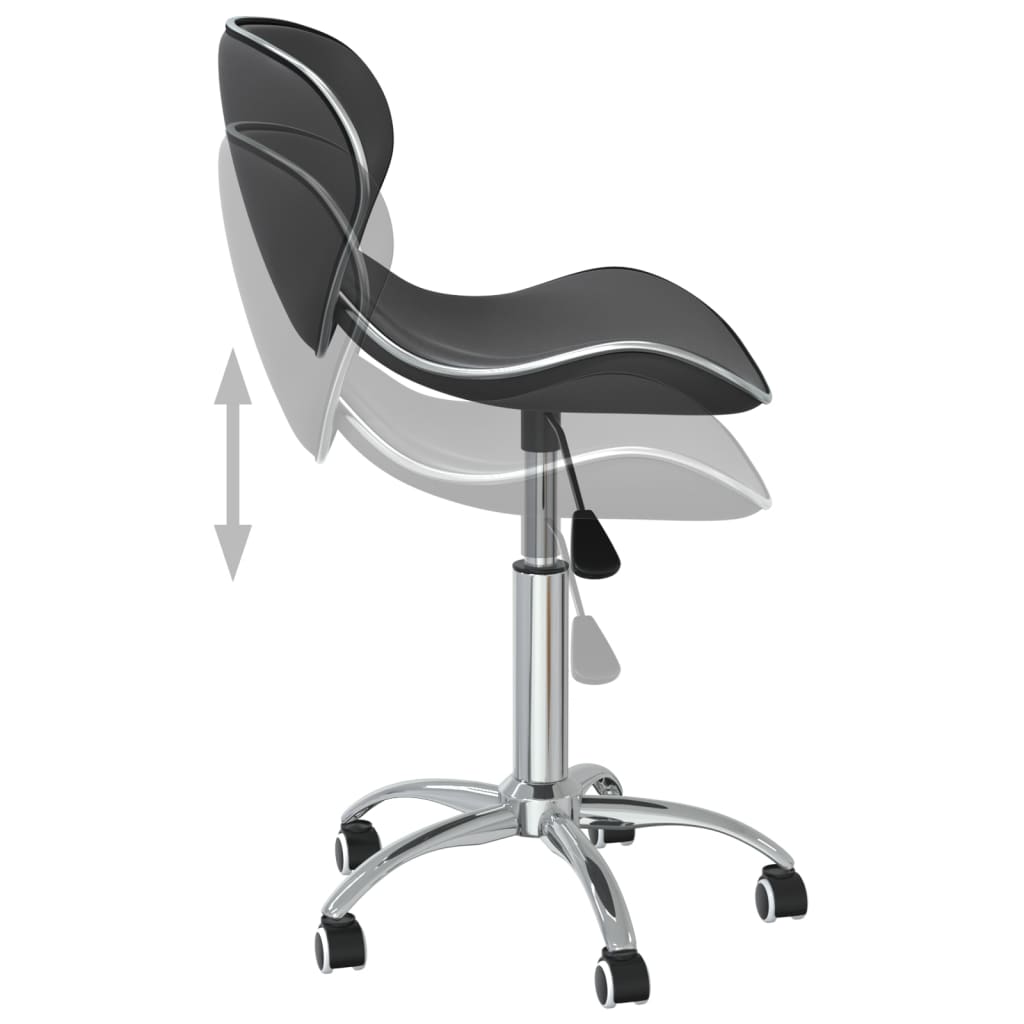 vidaXL Chaises de salle à manger 2 pcs Pivotantes Gris Similicuir