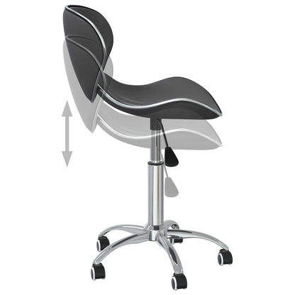 vidaXL Chaises de salle à manger 2 pcs Pivotantes Gris Similicuir