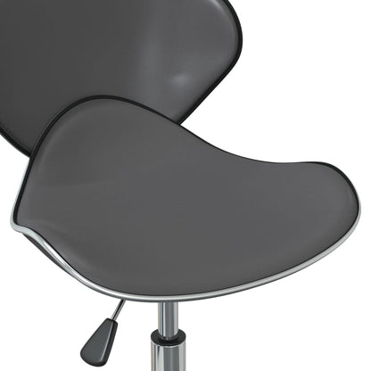 vidaXL Chaises de salle à manger 2 pcs Pivotantes Gris Similicuir