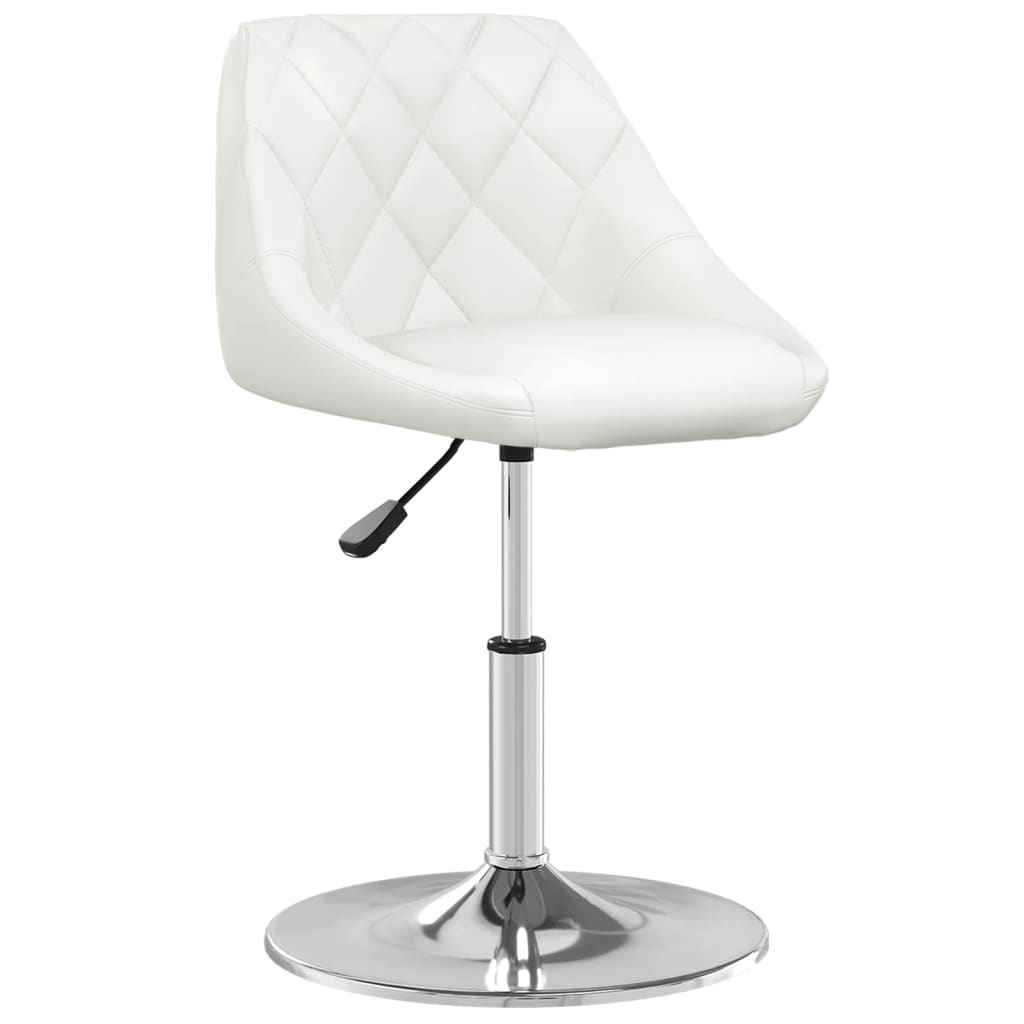 vidaXL Chaise de salle à manger similicuir blanc