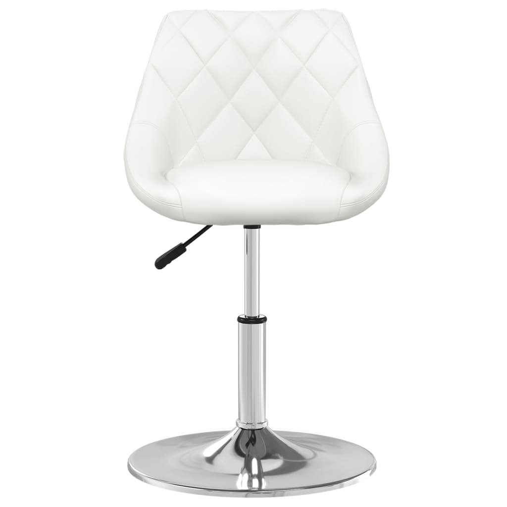 vidaXL Chaise de salle à manger similicuir blanc