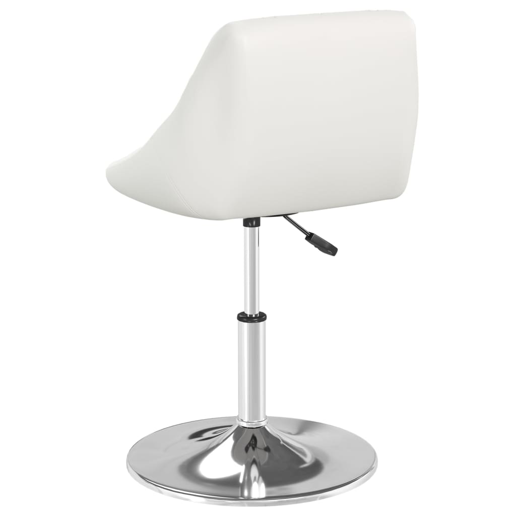 vidaXL Chaise de salle à manger similicuir blanc
