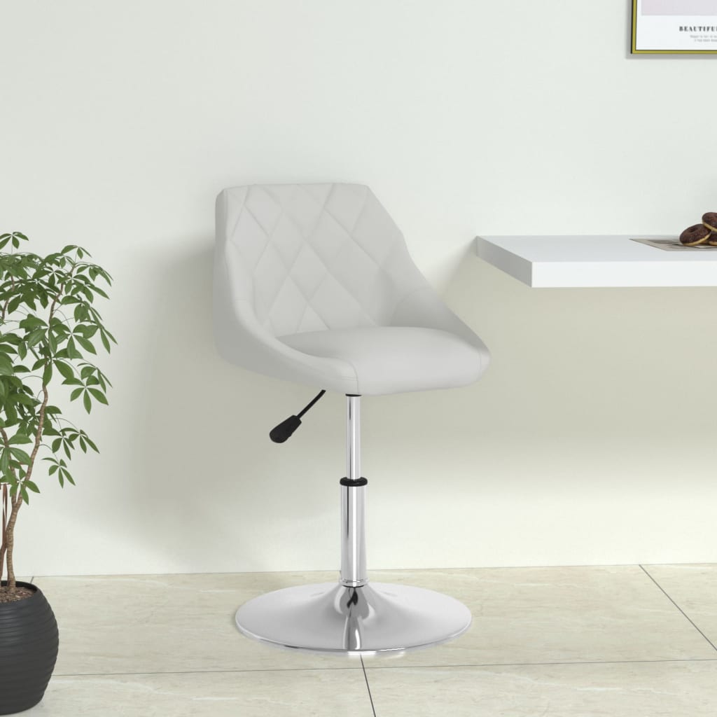 vidaXL Chaise de salle à manger similicuir blanc