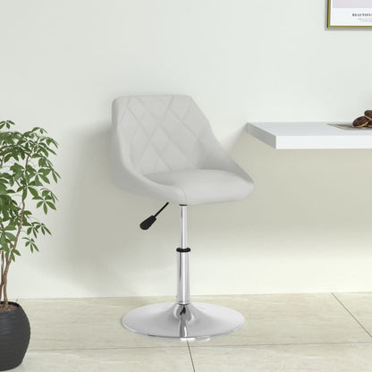 vidaXL Chaise de salle à manger similicuir blanc