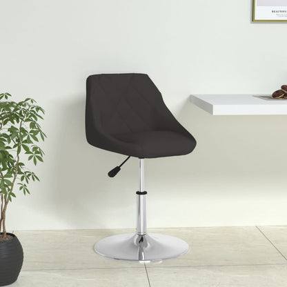 vidaXL Chaise de salle à manger noire en similicuir