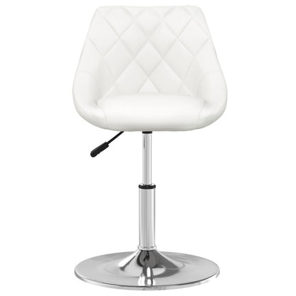 vidaXL Chaises de salle à manger 2 pcs Similicuir blanc