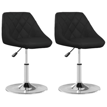 vidaXL Chaises de salle à manger 2 pcs Similicuir Noir