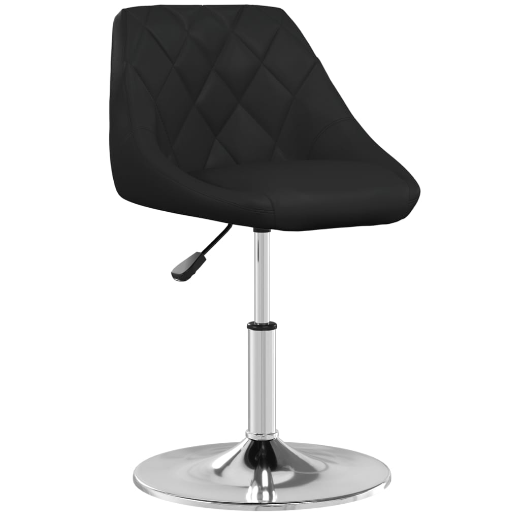 vidaXL Chaises de salle à manger 2 pcs Similicuir Noir