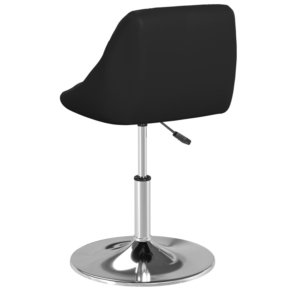 vidaXL Chaises de salle à manger 2 pcs Similicuir Noir
