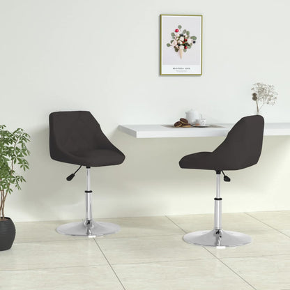 vidaXL Chaises de salle à manger 2 pcs Similicuir Noir