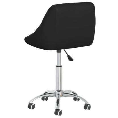 vidaXL Chaises de salle à manger 2 pcs Pivotantes Similicuir Noir