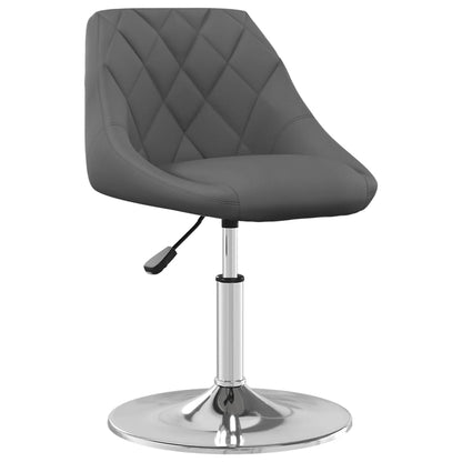 vidaXL Chaises de salle à manger 2 pcs Pivotantes Gris foncé Velours