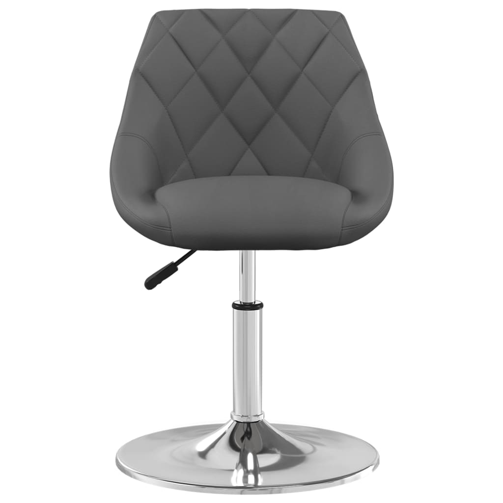 vidaXL Chaises de salle à manger 2 pcs Pivotantes Gris foncé Velours