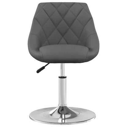 vidaXL Chaises de salle à manger 2 pcs Pivotantes Gris foncé Velours