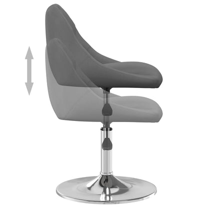 vidaXL Chaises de salle à manger 2 pcs Pivotantes Gris foncé Velours