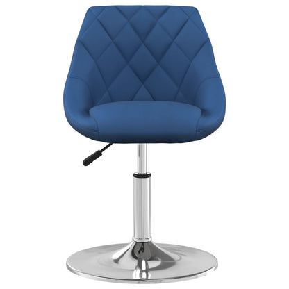 vidaXL Chaises de salle à manger pivotantes 2 pcs Velours bleu