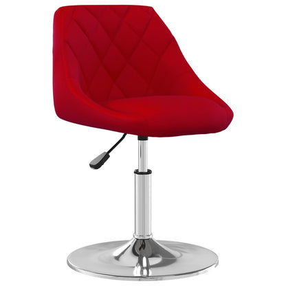vidaXL Chaises de salle à manger 2 pcs Pivotantes Velours Rouge vin