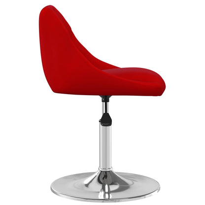 vidaXL Chaises de salle à manger 2 pcs Pivotantes Velours Rouge vin