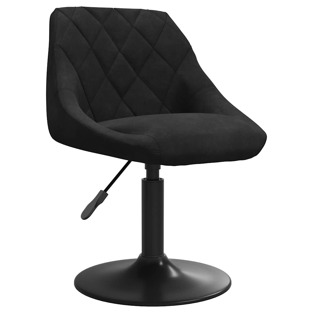 vidaXL Esszimmerstühle 2 Stk. Drehbar Schwarz Samt