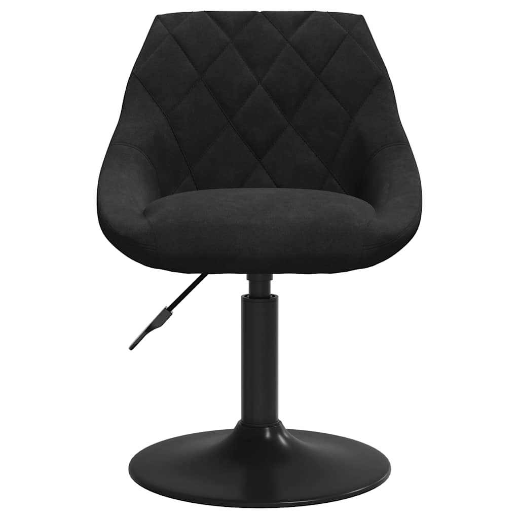 vidaXL Esszimmerstühle 2 Stk. Drehbar Schwarz Samt