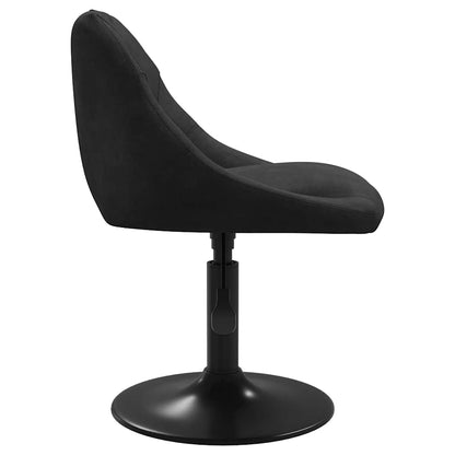 vidaXL Esszimmerstühle 2 Stk. Drehbar Schwarz Samt