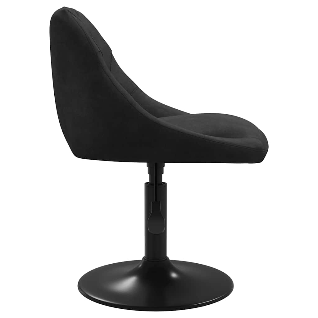 vidaXL Esszimmerstühle 2 Stk. Drehbar Schwarz Samt