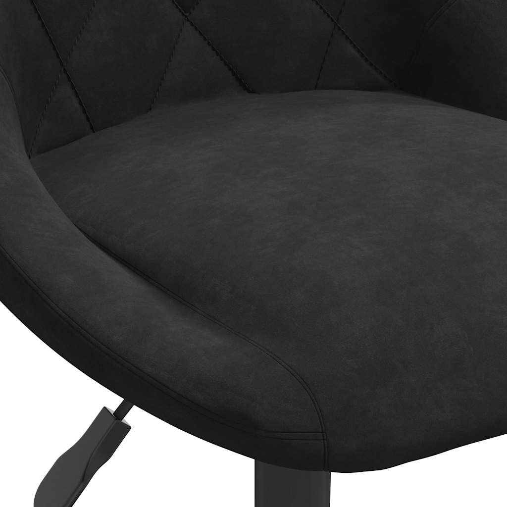 vidaXL Esszimmerstühle 2 Stk. Drehbar Schwarz Samt