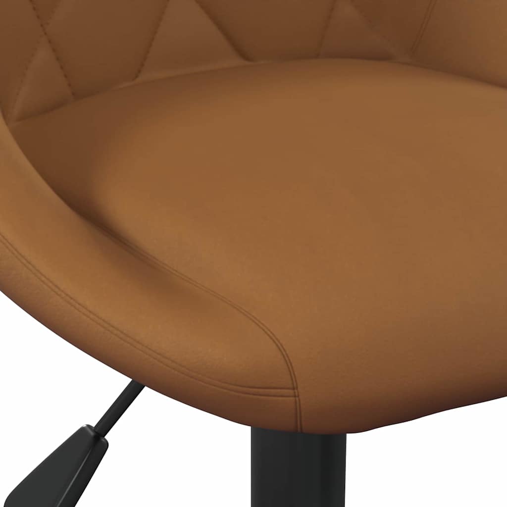 vidaXL Chaises de salle à manger pivotantes 2 pcs Marron 46 x 44 x 77,5 cm