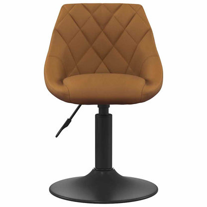 vidaXL Chaises de salle à manger pivotantes 2 pcs Marron 46 x 44 x 77,5 cm