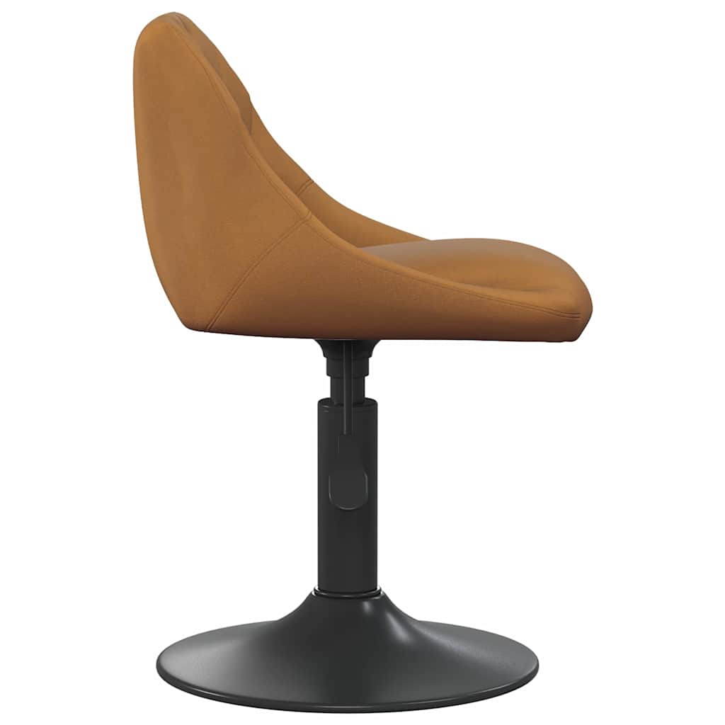 vidaXL Chaises de salle à manger pivotantes 2 pcs Marron 46 x 44 x 77,5 cm