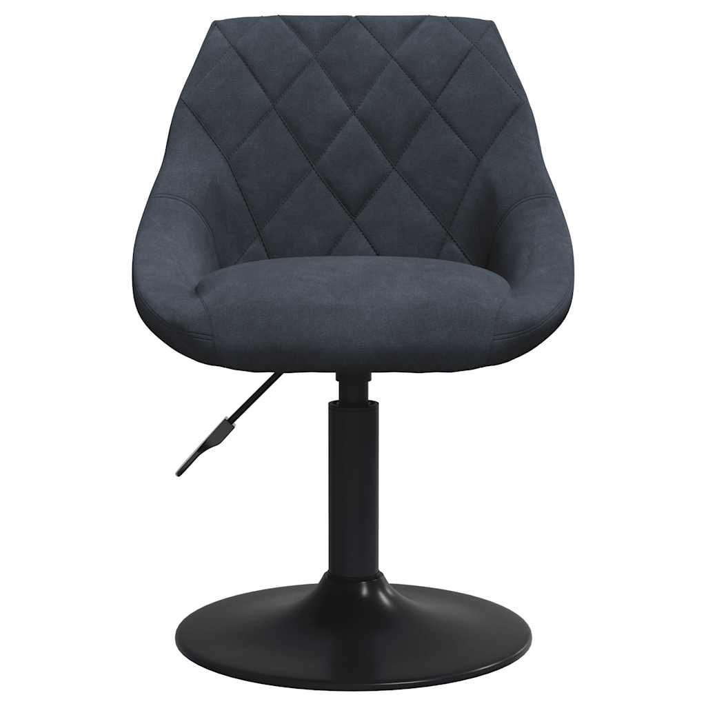 vidaXL Chaises de salle à manger 2 pcs Pivotantes Gris foncé Velours