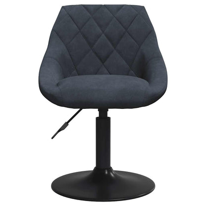 vidaXL Chaises de salle à manger 2 pcs Pivotantes Gris foncé Velours