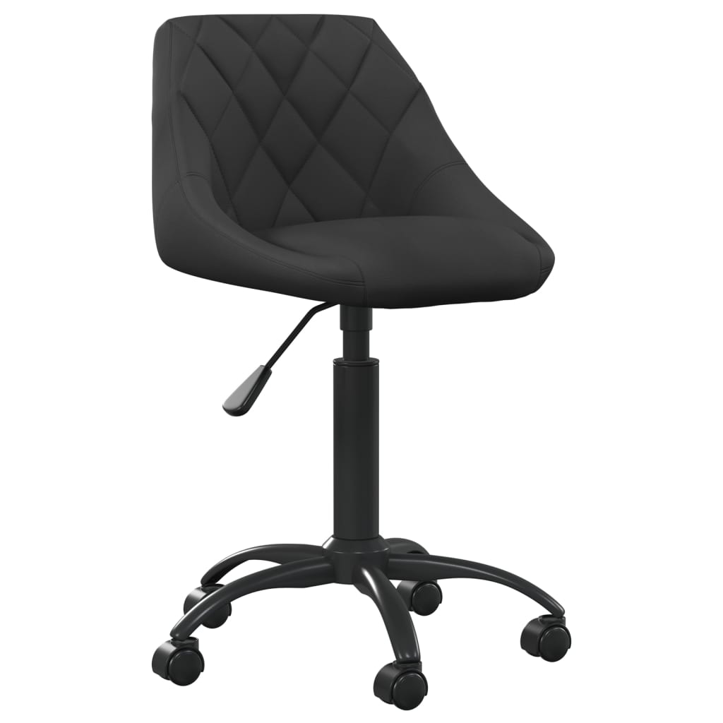 vidaXL Chaise de salle à manger noire en velours