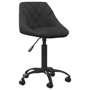 vidaXL Chaise de salle à manger noire en velours