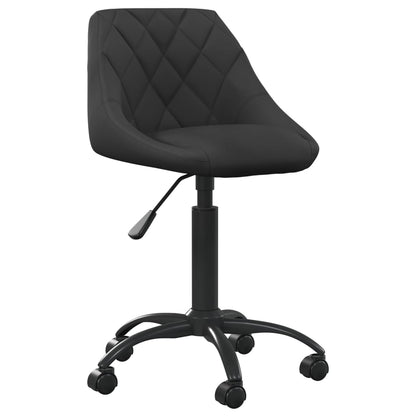 vidaXL Chaise de salle à manger noire en velours